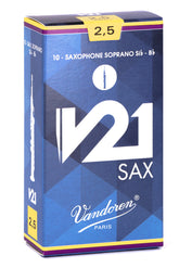 Caña Saxo Soprano Vandoren V21 SR80 - caja x 10 unds